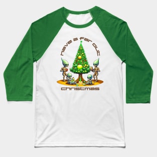 Alien Christmas Baseball T-Shirt